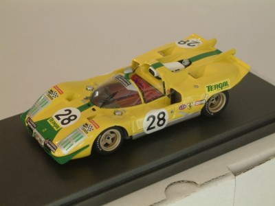 Ferrari 512 S Spyder CH 1002 24 Hrs Daytona 1971 Ecurie Montjuich #28 Juncadella / Merzario - Built 1:43